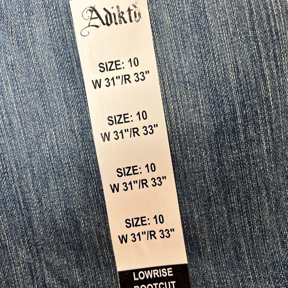 Adiktd Women's Denim Bootcut Lowrise Women's Jeans Size: 10/31 - Picture 7 of 11